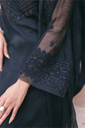 Azure | Embroidered Ensembles 3 Pcs | Charcoal Charm - House of Zarish
