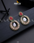 Cluster Zircons Earrings - House Of Zarish