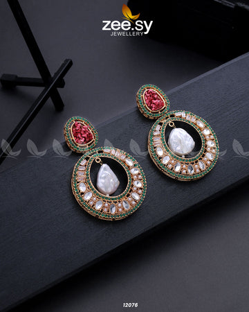 Cluster Zircons Earrings - House Of Zarish