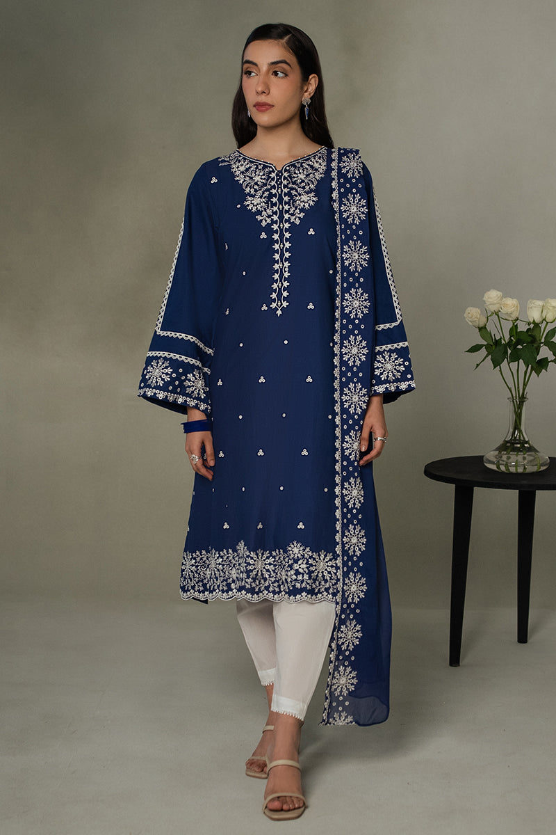 Cross Stitch | Eid Collection | MIDNIGHT BLUE - House Of Anaya