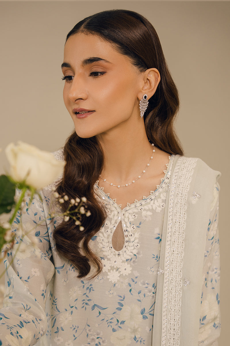Cross Stitch | Eid Collection | PEARL BLUE - House Of Anaya