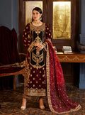 Zainab Chottani Embroidered Velvet 3Pc Suit D-03 ZIBA - House of Zarish