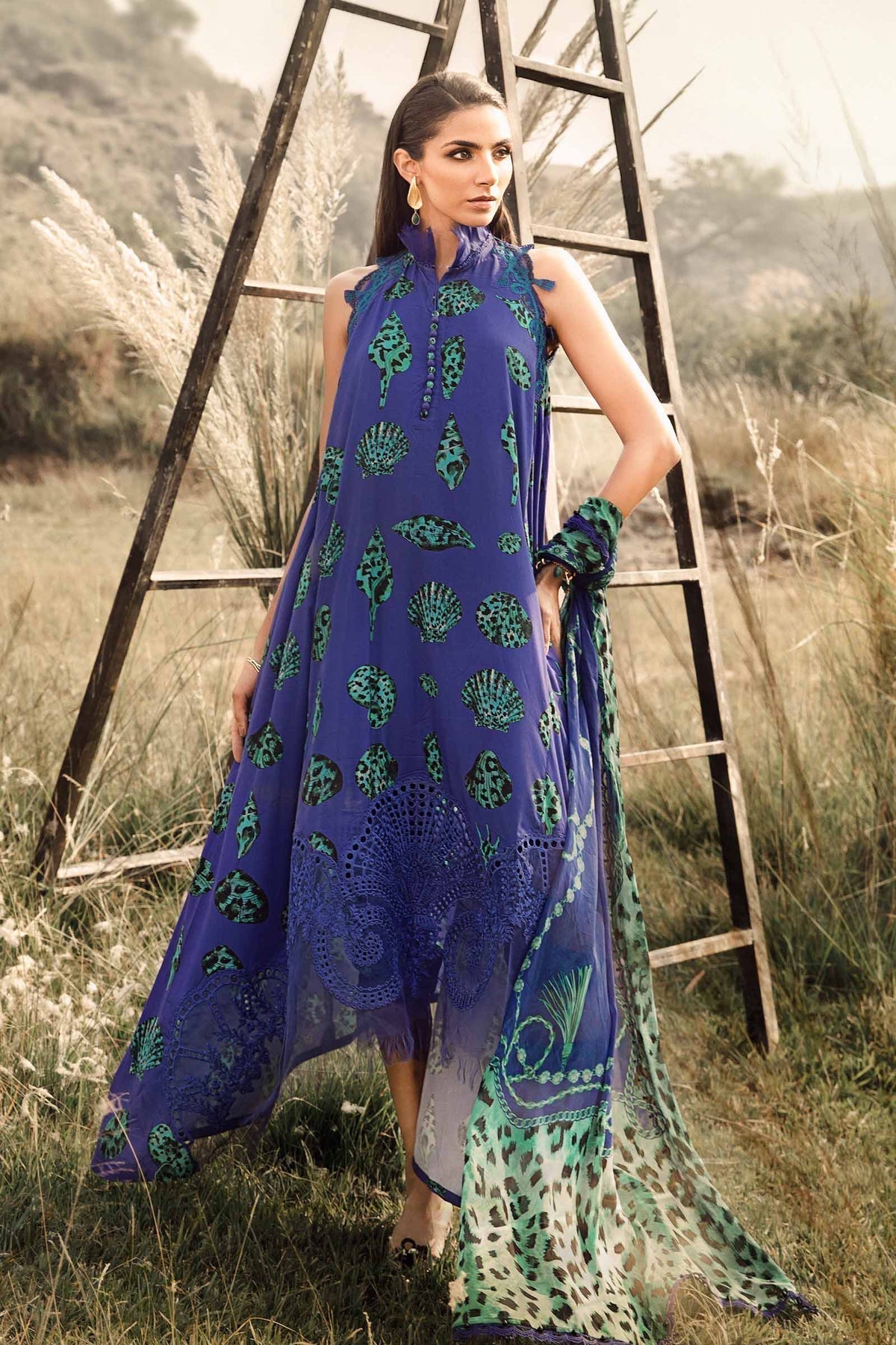 Maria B | M Prints Winter 24 | MPT-2410-A - House Of Anaya