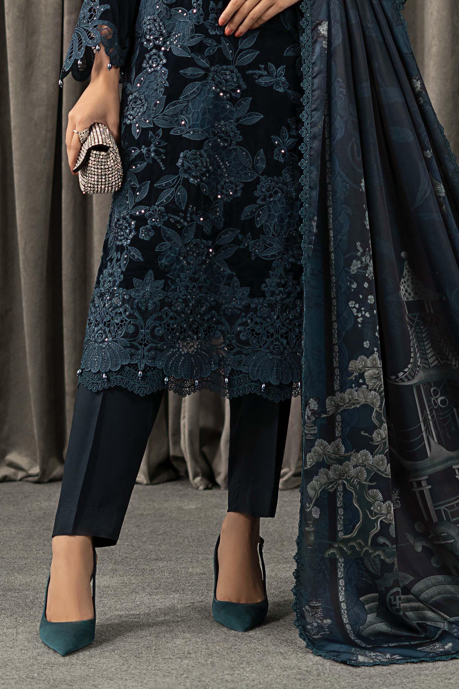 Maria B | Winter Luxe Pret 25 | WLS-1310-Teal