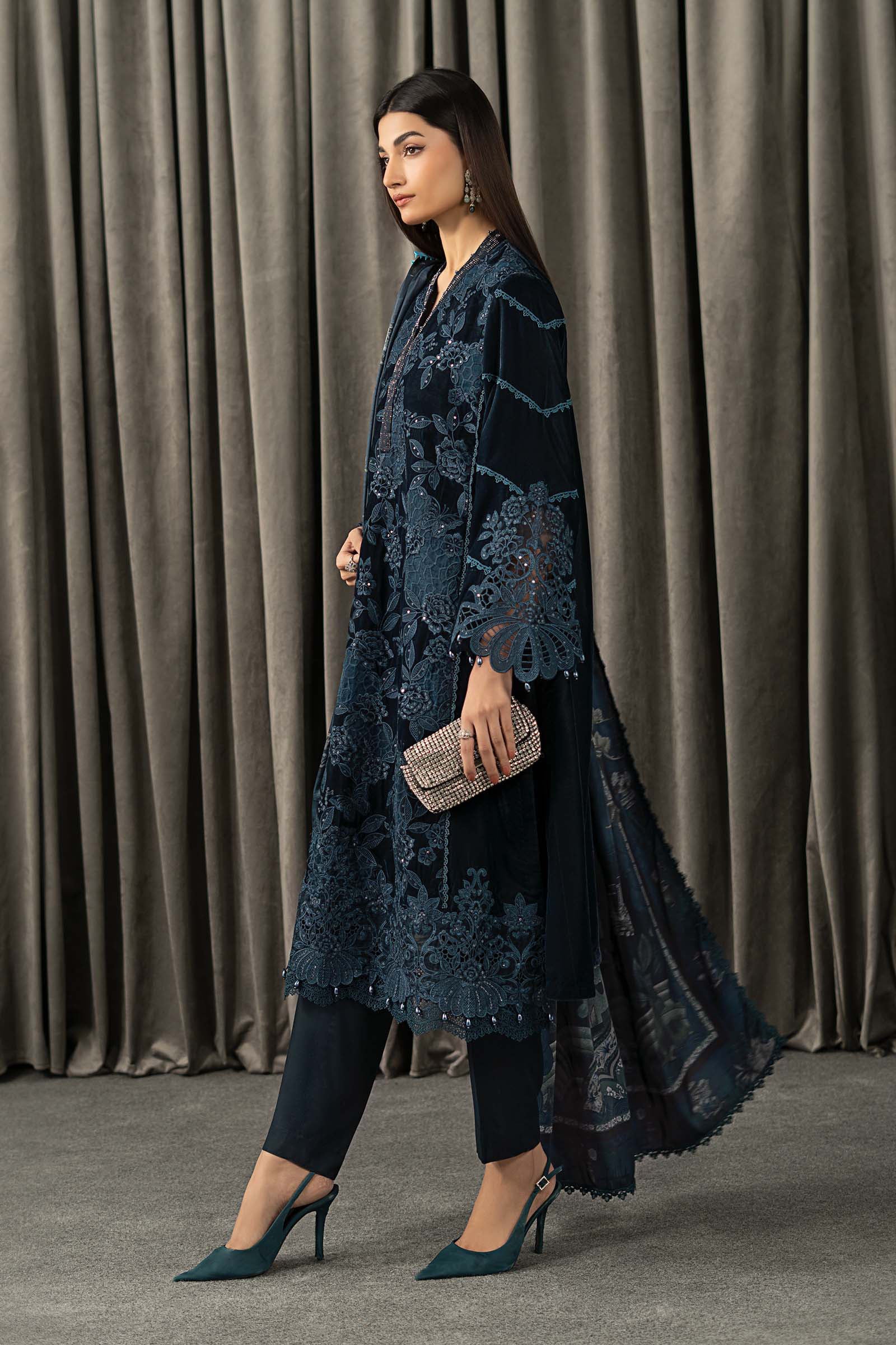 Maria B | Winter Luxe Pret 25 | WLS-1310-Teal