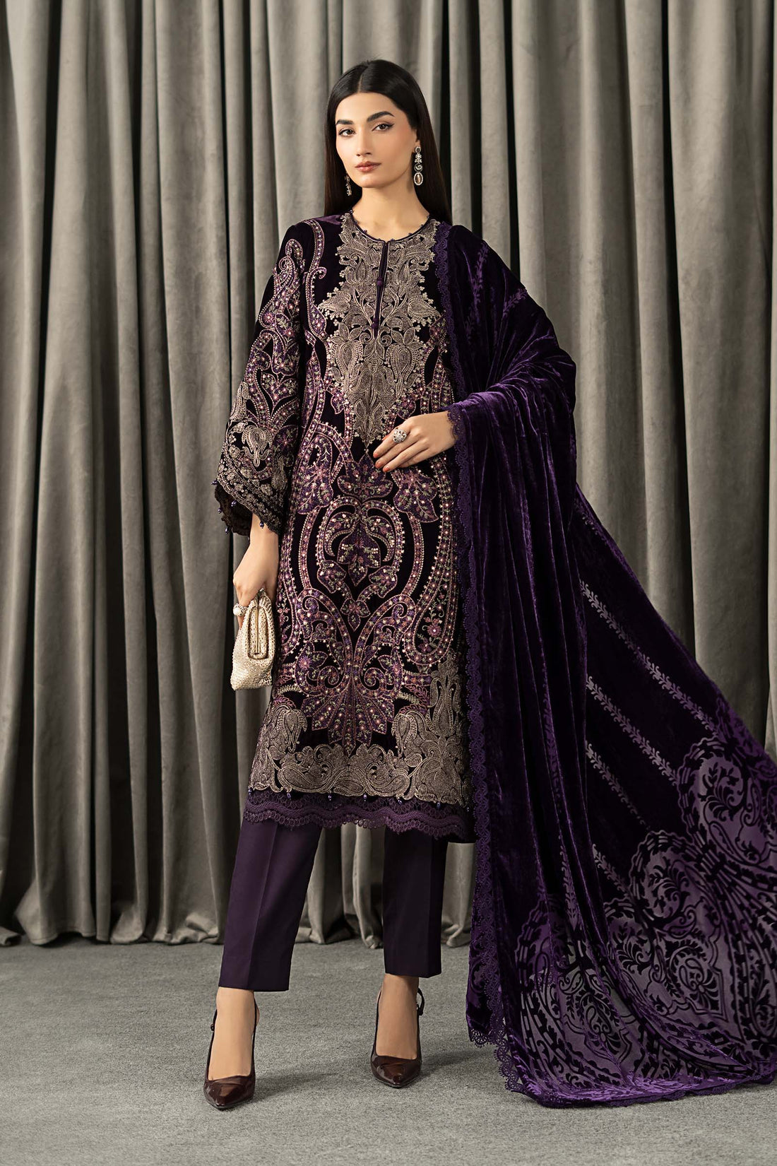 Maria B | Winter Luxe Pret 25 | WLS-1311-Purple