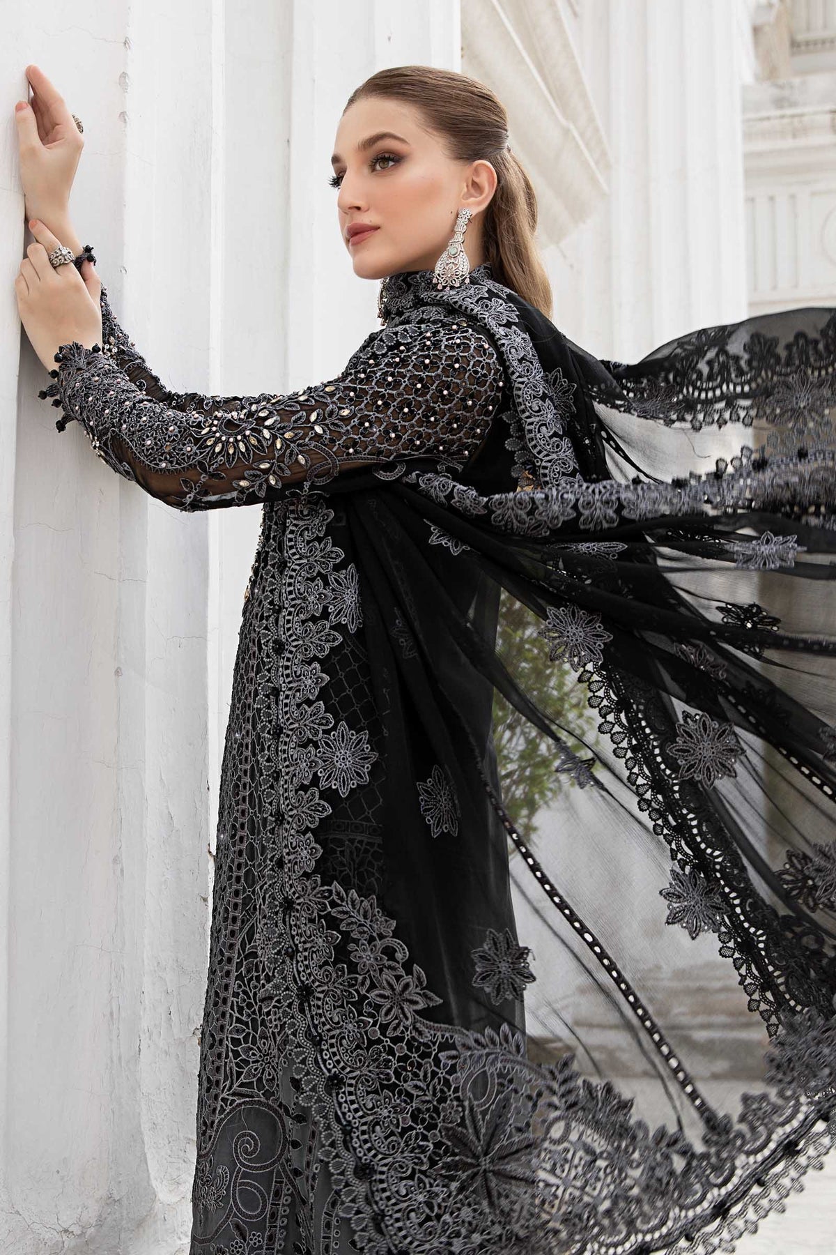 Maria B | Chiffon Formals 24 | Chiffon Suit | MPC-24-101 - House Of Anaya