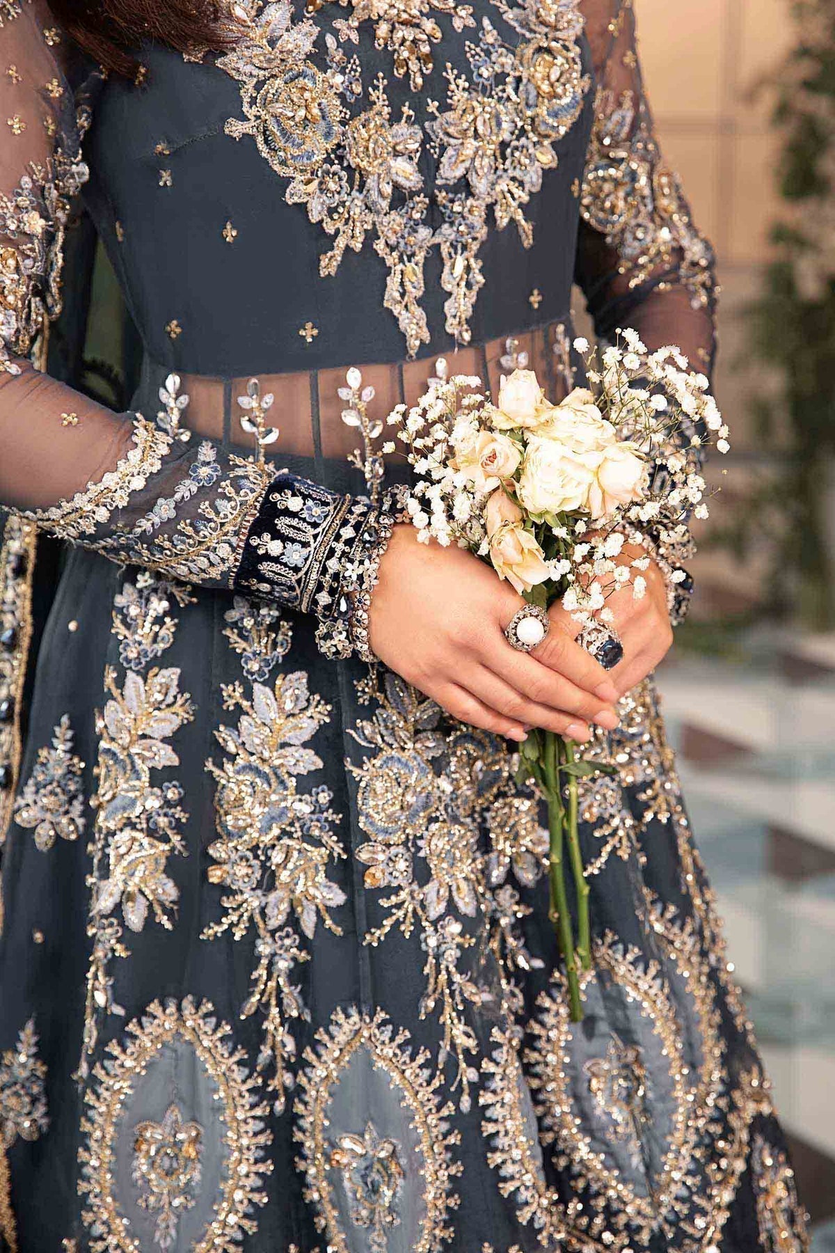 Maria B | Mbroidered Formals 24| Organza Suit | BD-2901 - House Of Anaya