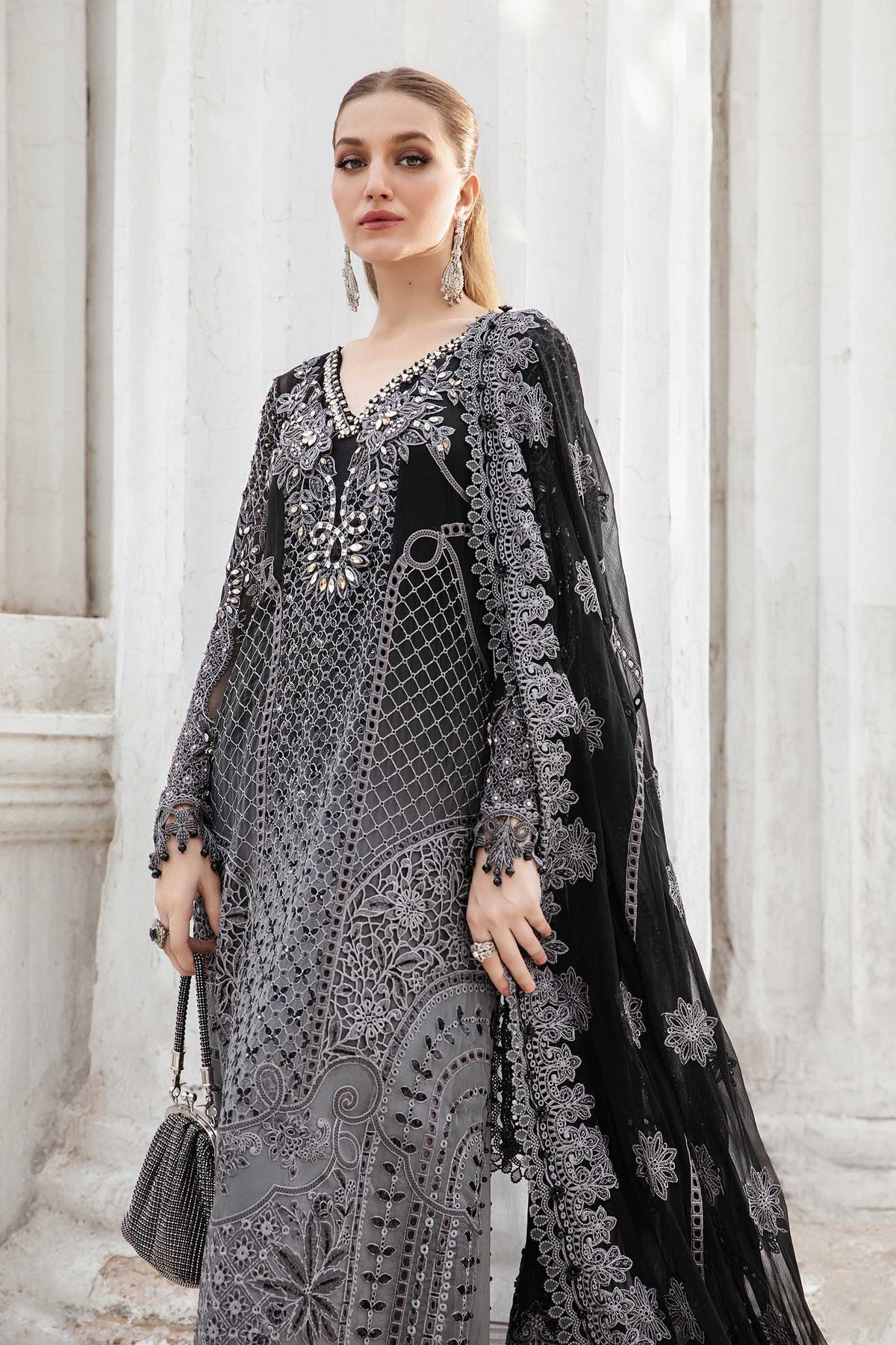 Maria B | Chiffon Formals 24 | Chiffon Suit | MPC-24-101