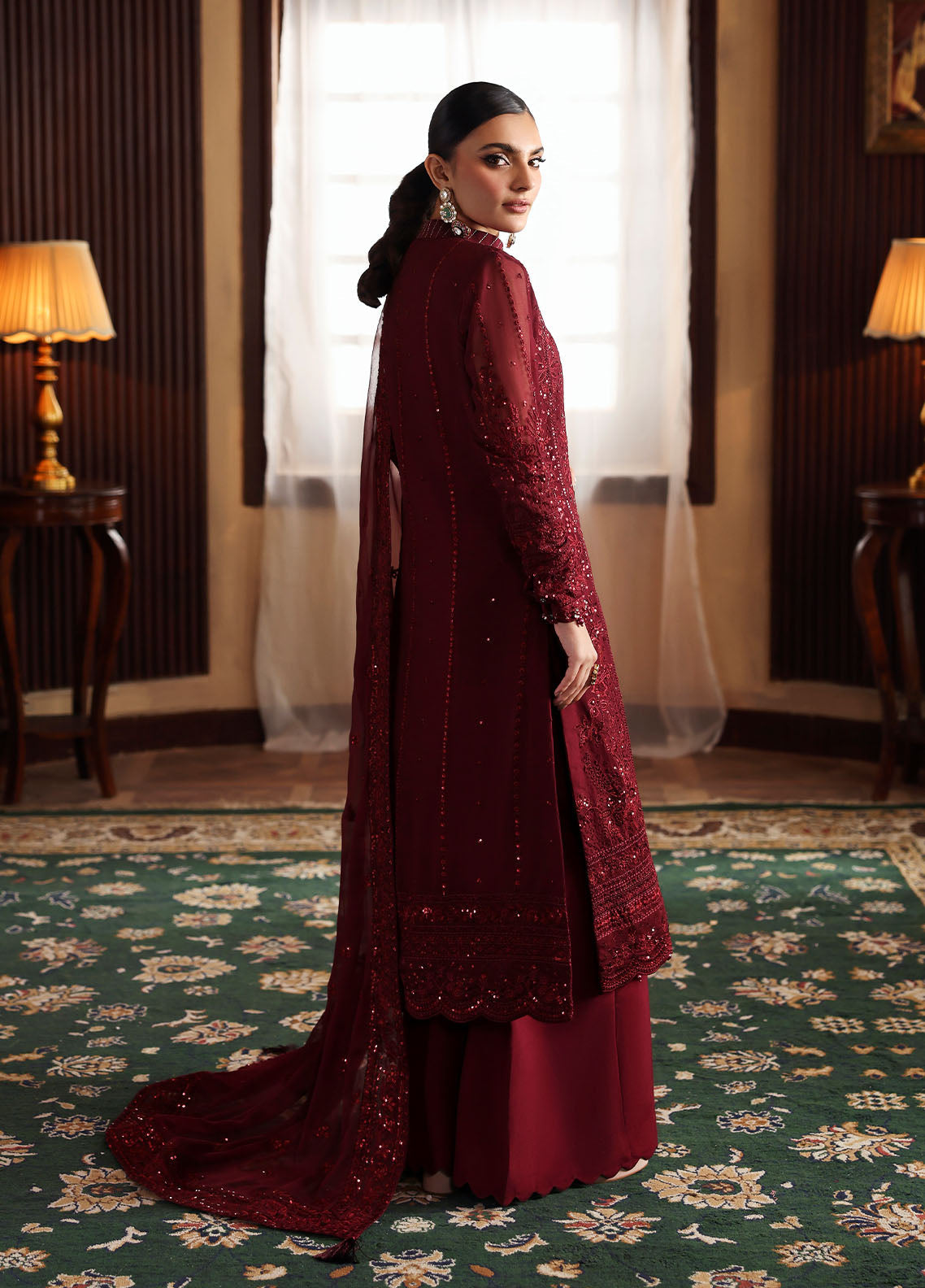 Gulaal | I Evayna Embroidered Chiffon | Vezeen