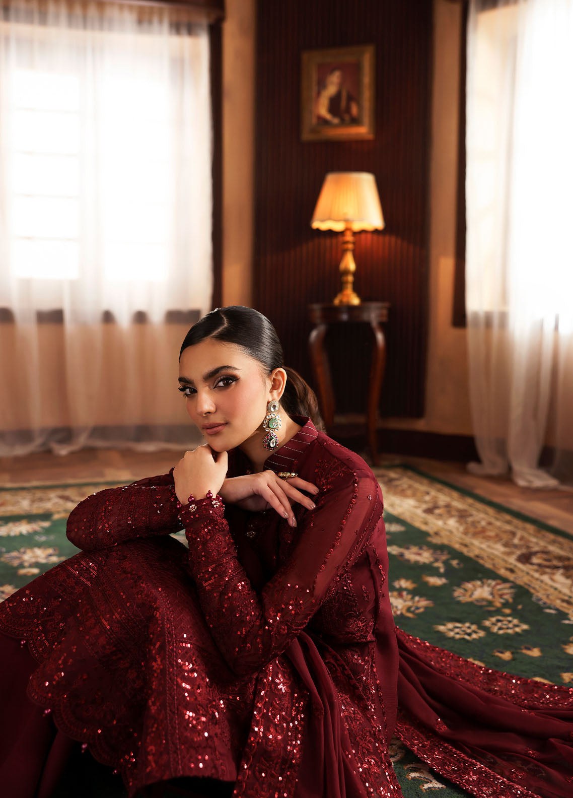 Gulaal | I Evayna Embroidered Chiffon | Vezeen