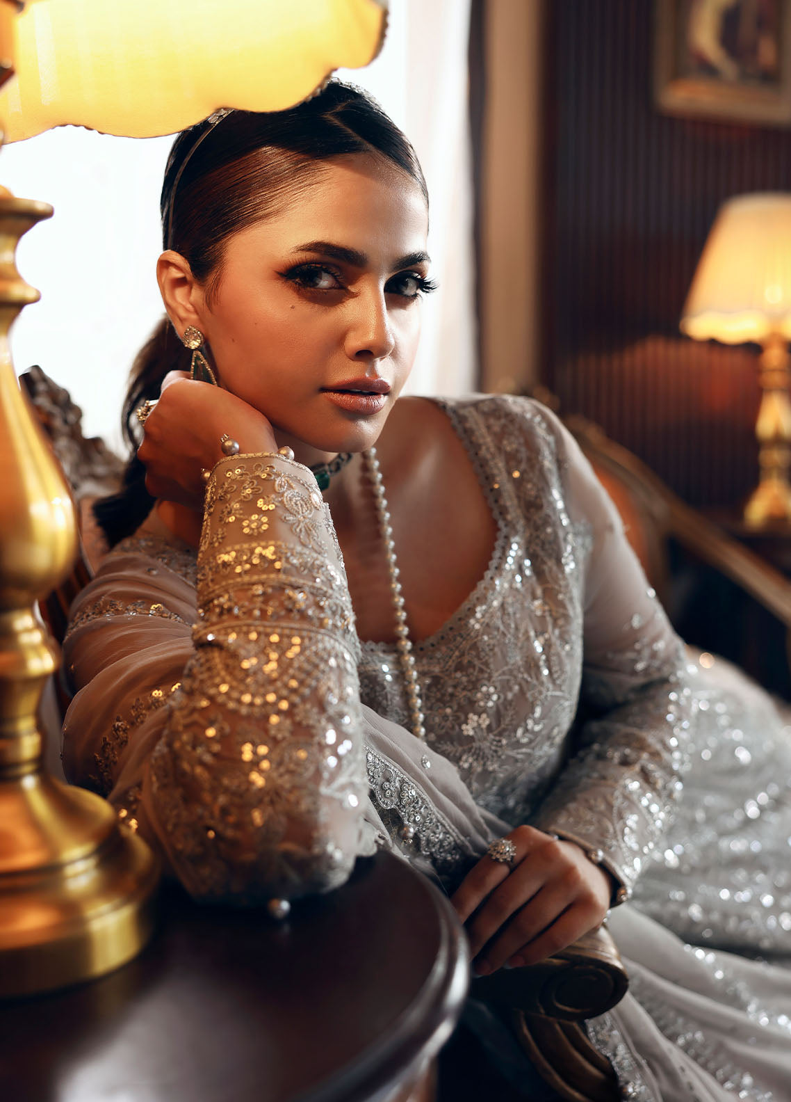 Gulaal | I Evayna Embroidered Chiffon | Sheyza