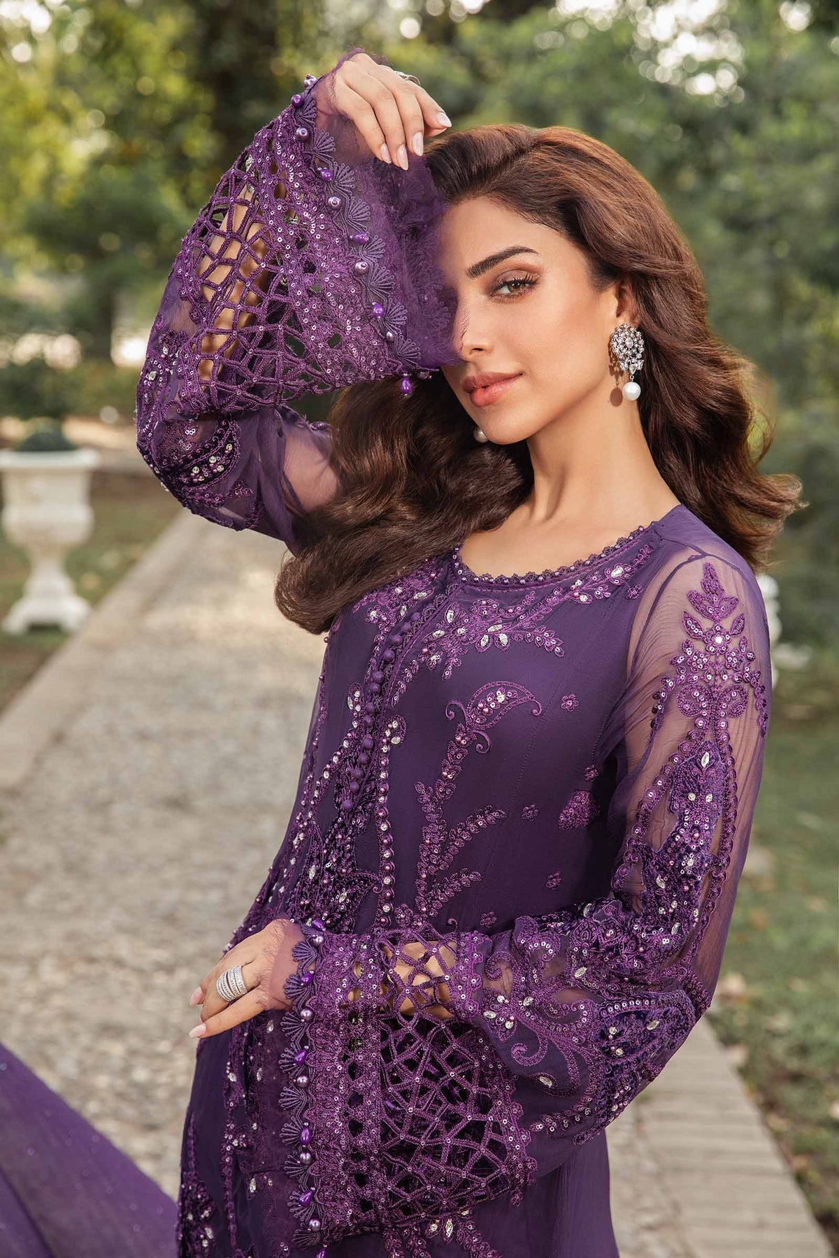 Maria B | Chiffon Formals 24 | Chiffon Suit | MPC-24-102