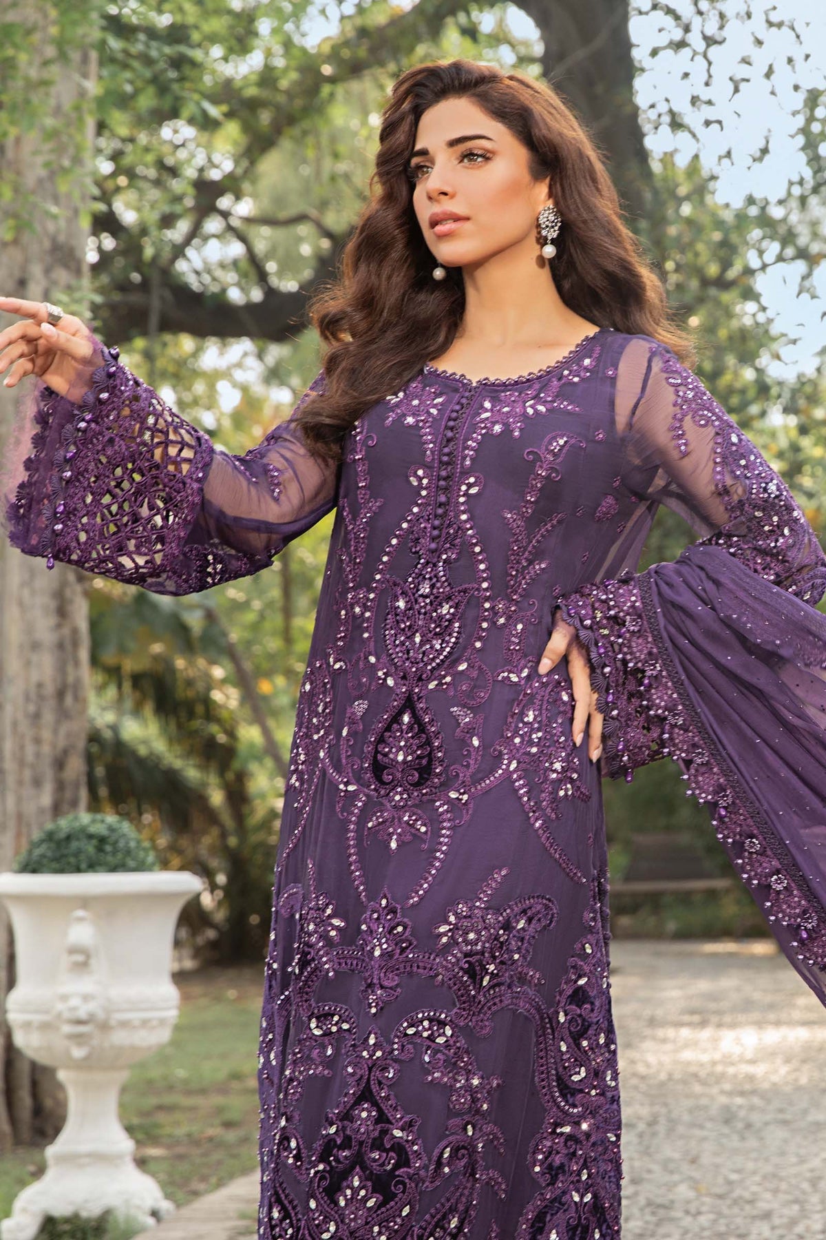 Maria B | Chiffon Formals 24 | Chiffon Suit | MPC-24-102
