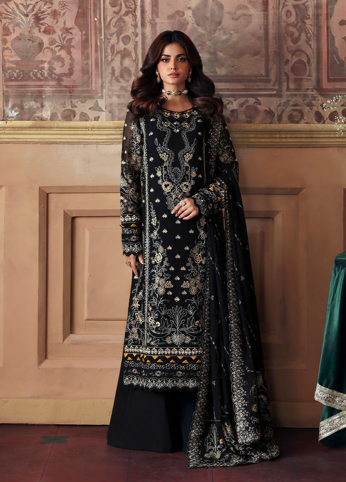 Gulaal | I Evayna Embroidered Chiffon |Deenah