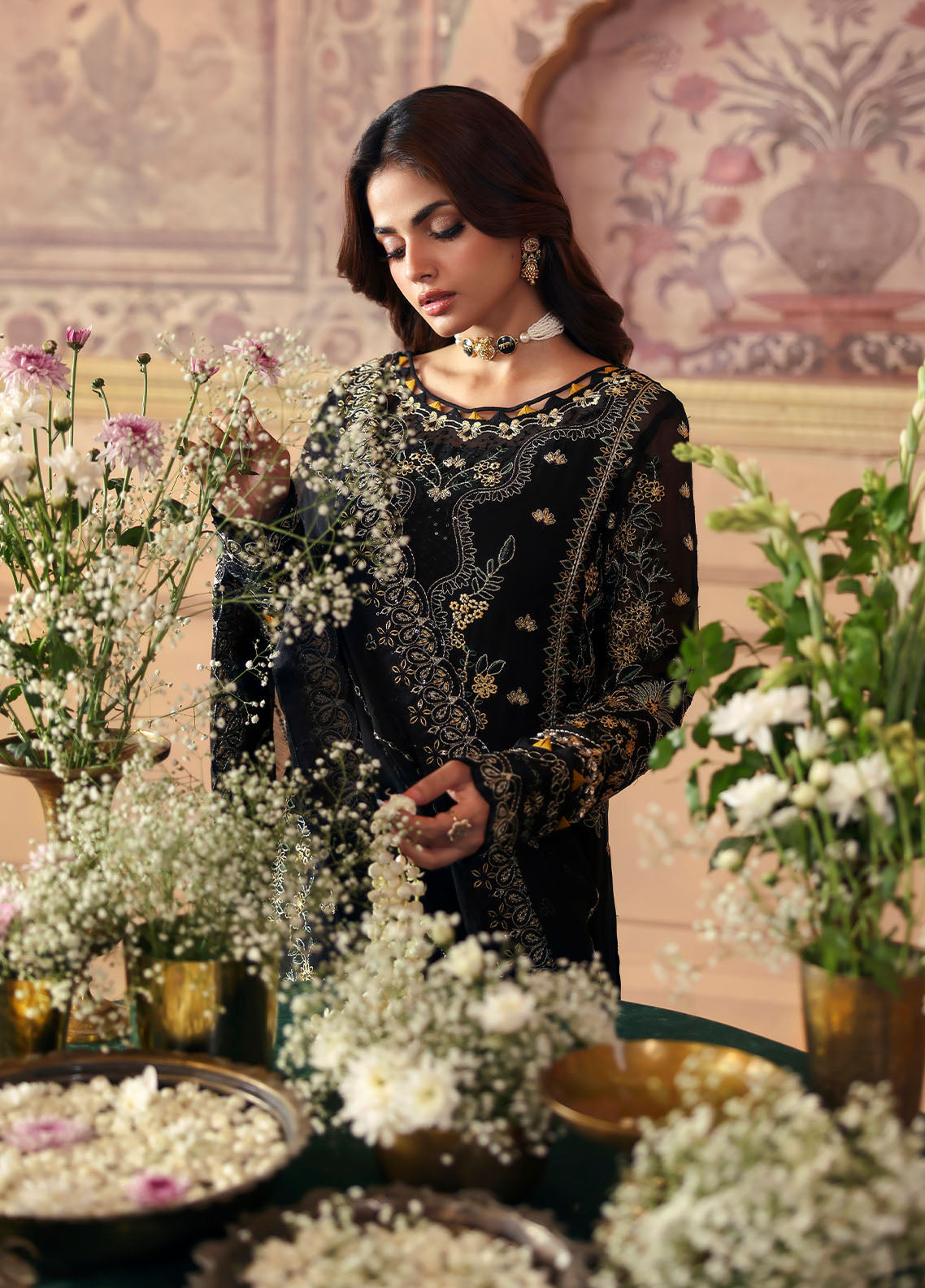 Gulaal | I Evayna Embroidered Chiffon |Deenah
