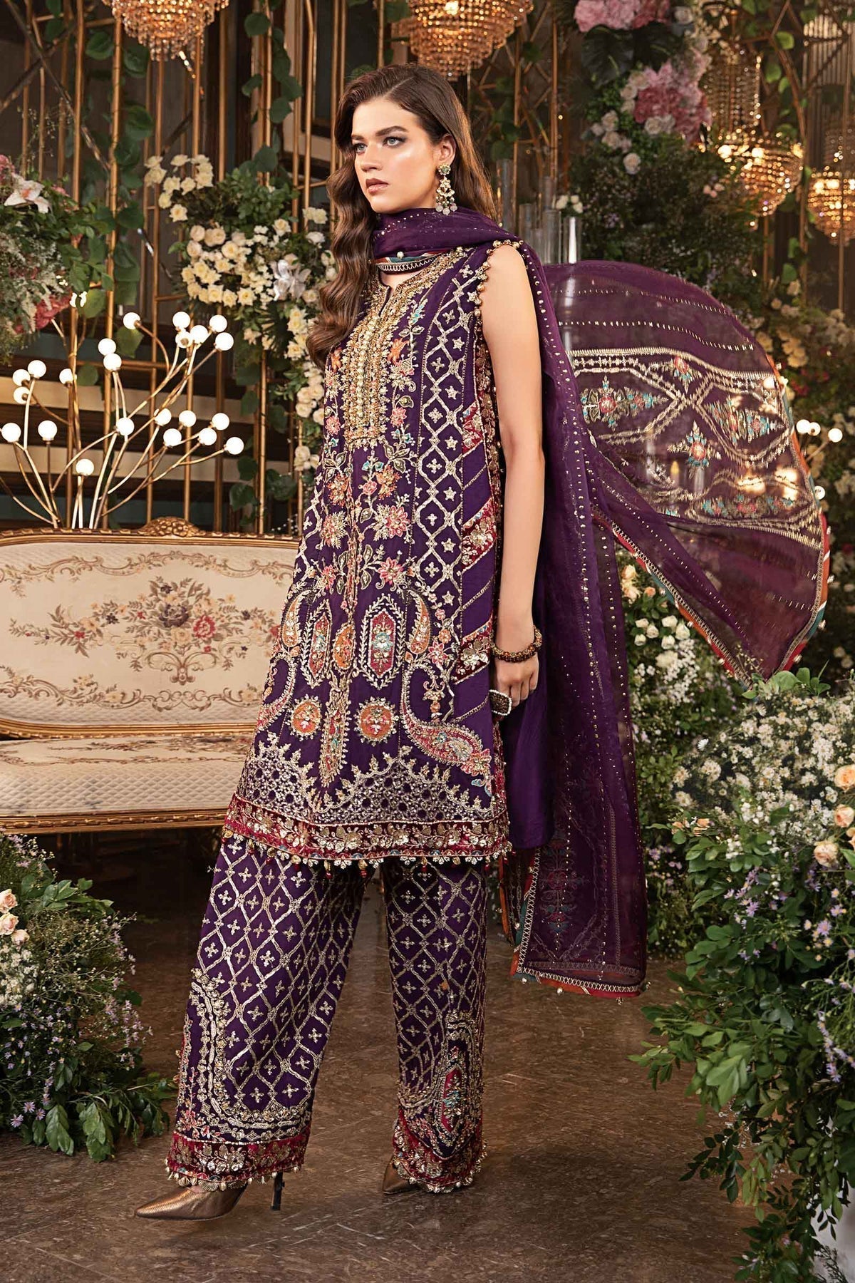 Maria B | Mbroidered Formals 24 | Organza Suit | BD-2903 - House Of Anaya