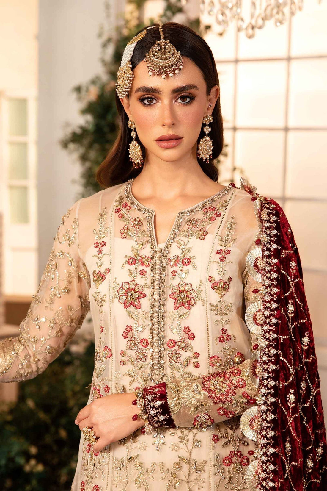 MARIA B__3 Piece Embroidered Organza Suit | BD-2905