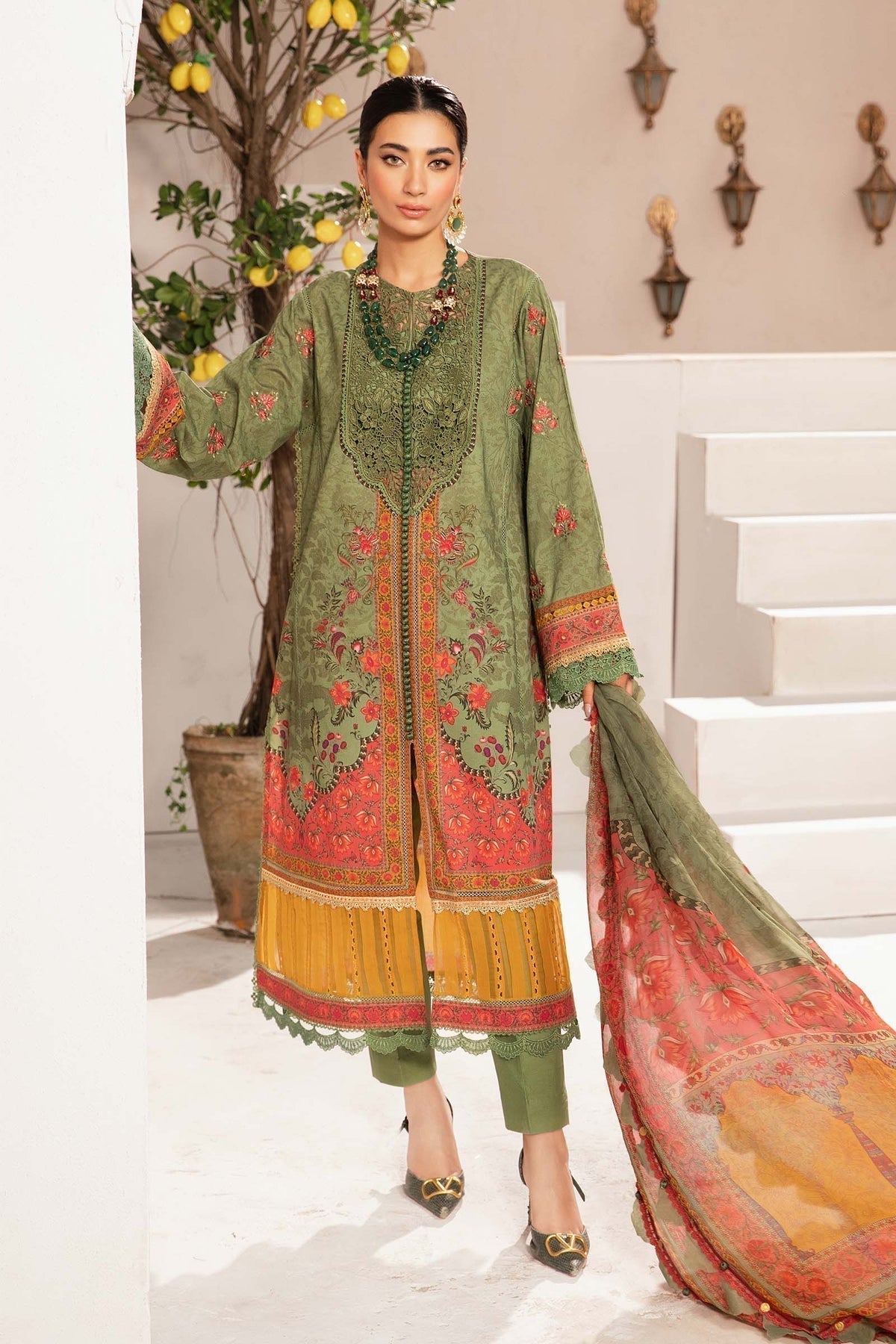Maria.B | M Print Eid Edit | MPT-2206-A - House Of Anaya