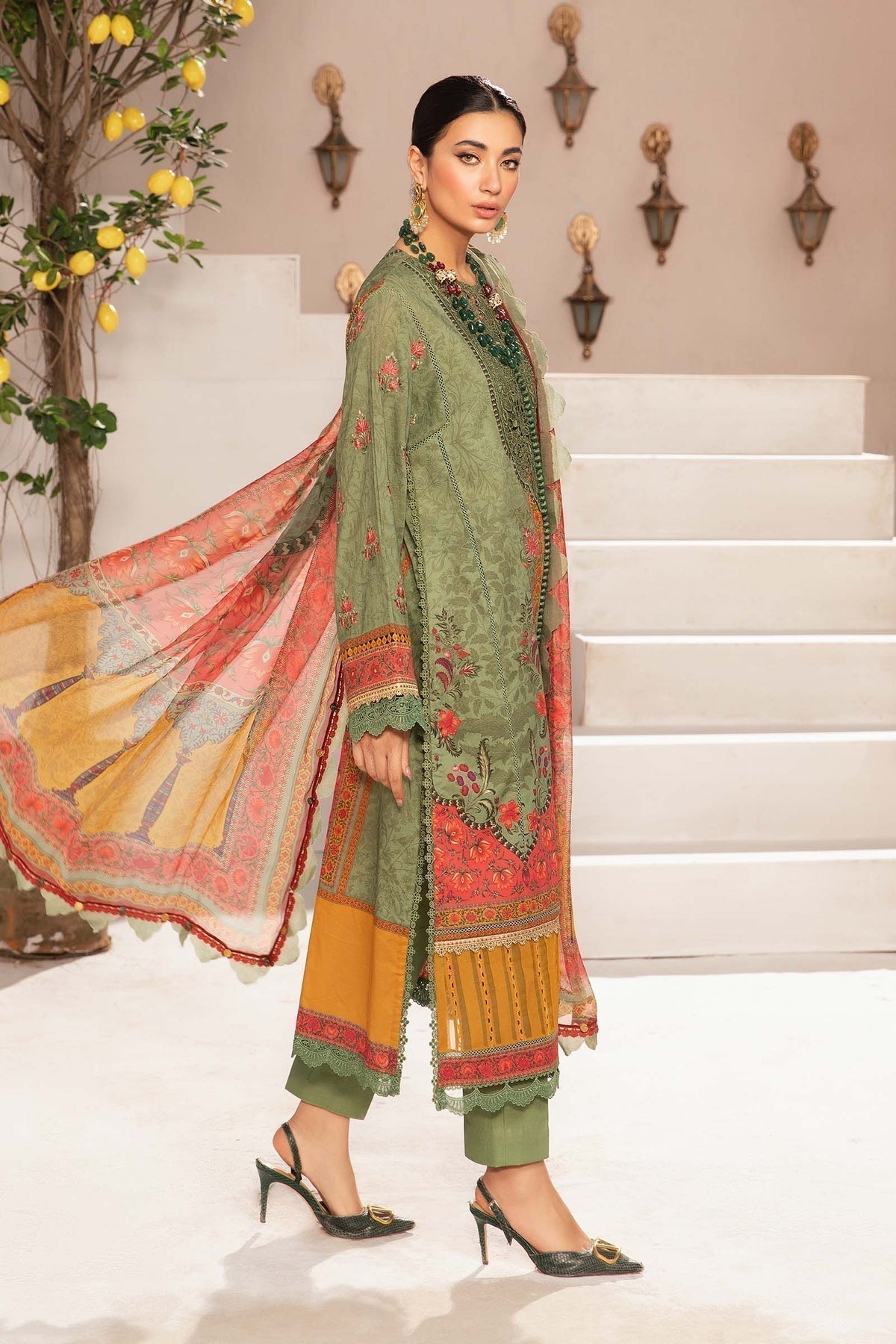 Maria.B | M Print Eid Edit | MPT-2206-A - House Of Anaya