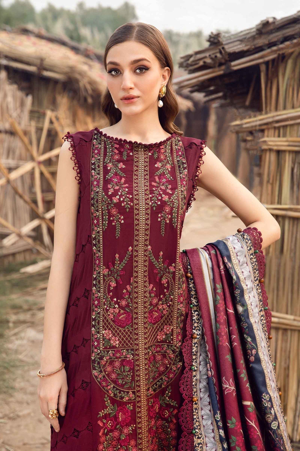 Maria B | M Prints Winter 24 | MPT-2406-B - House Of Anaya