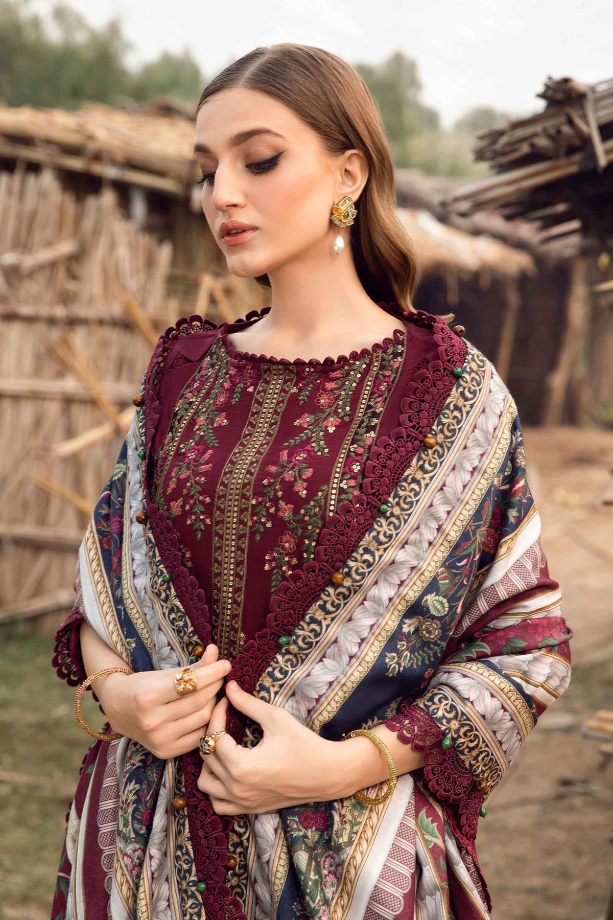 Maria B | M Prints Winter 24 | MPT-2406-B - House Of Anaya