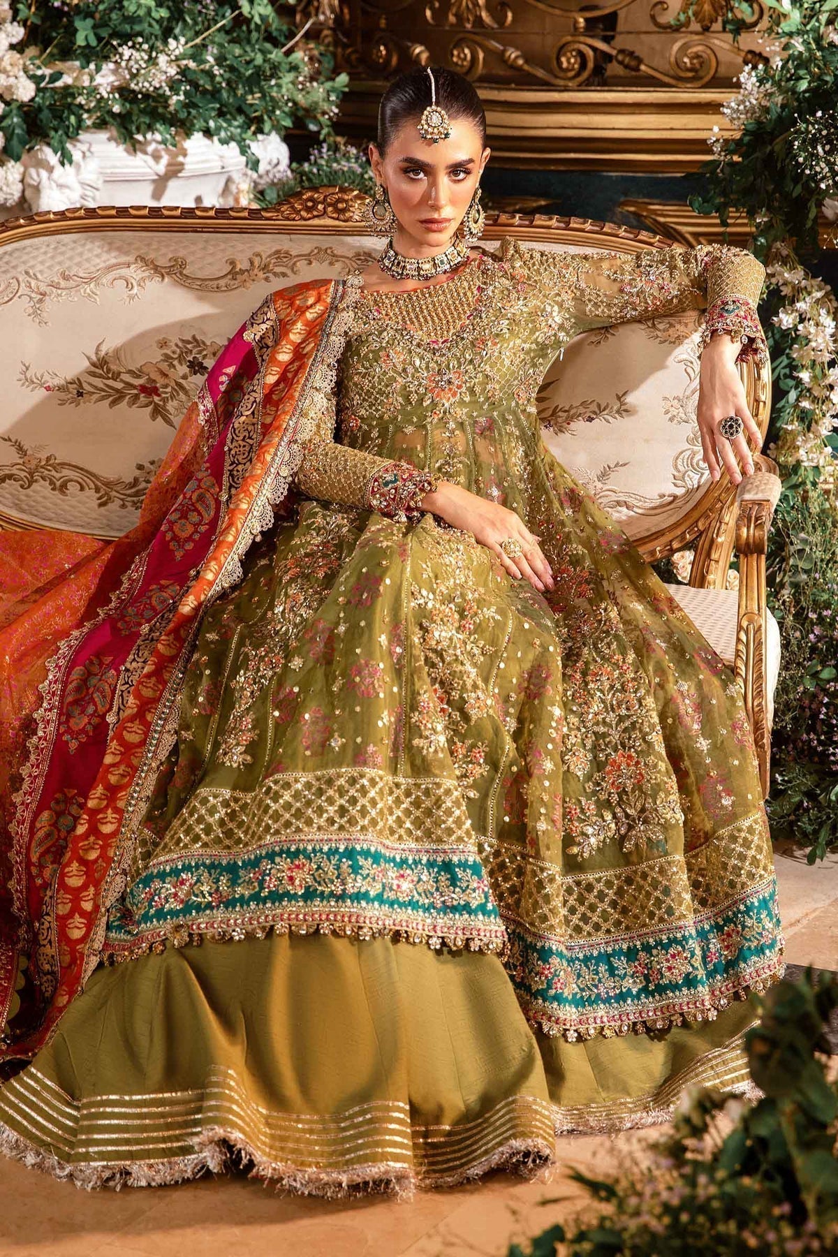 Maria B | Mbroidered Formals 24 | Organza Suit | BD-2906 - House Of Anaya