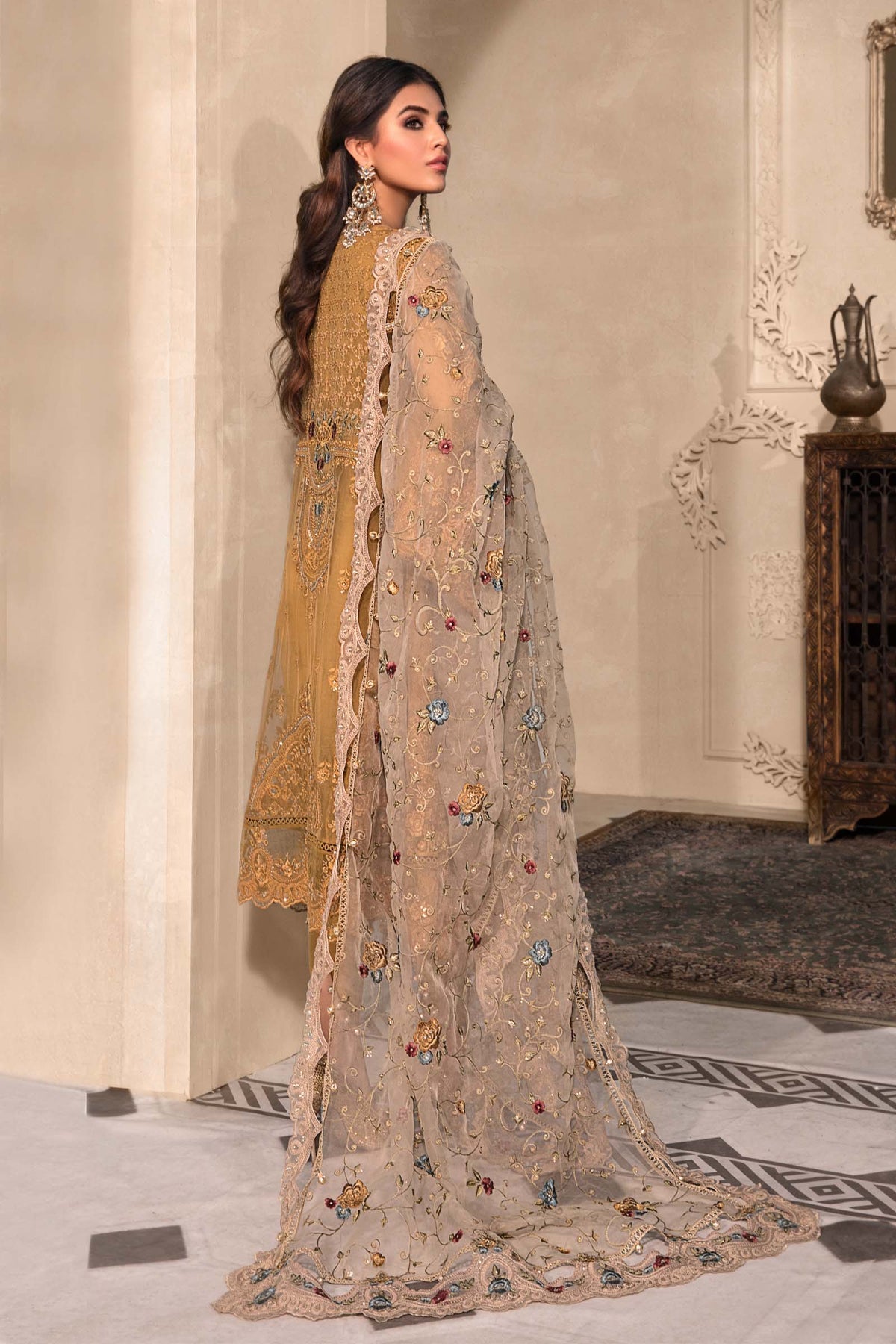NEW MARIA B - Mustard BD-2606 - Riwayat-e-khas