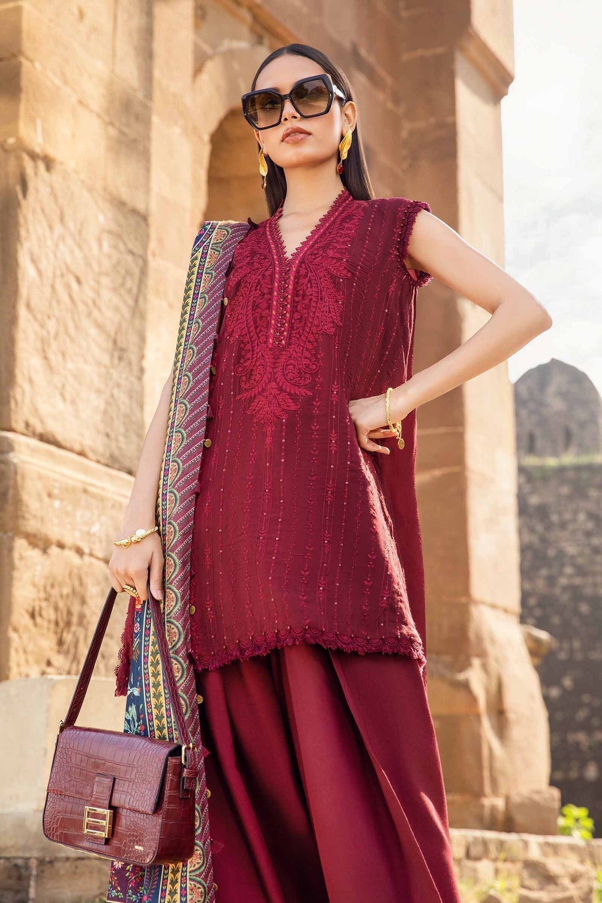 Maria B | M Prints Winter 24 | MPT-2407-B - House Of Anaya