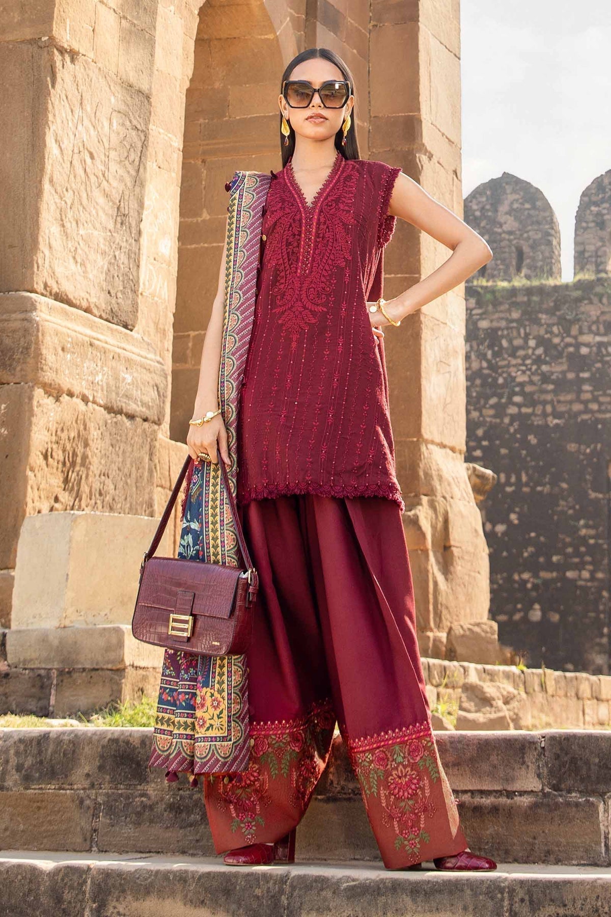 Maria B | M Prints Winter 24 | MPT-2407-B - House Of Anaya
