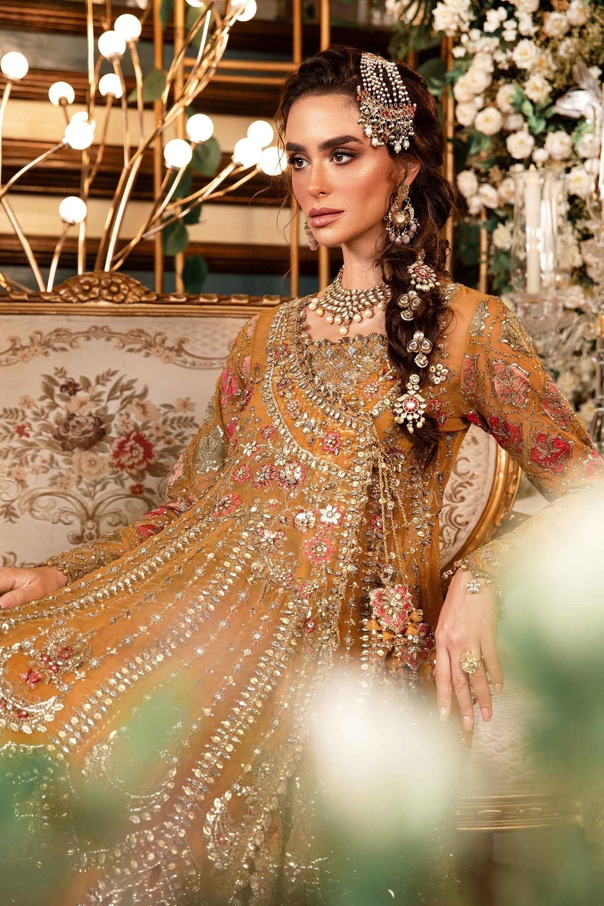 Maria B | Mbroidered Formals 24 | Organza Suit | BD-2907 - House Of Anaya