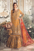 MARIA.B-MBROIDERED | Mustard BD-2707 - Riwayat-e-khas