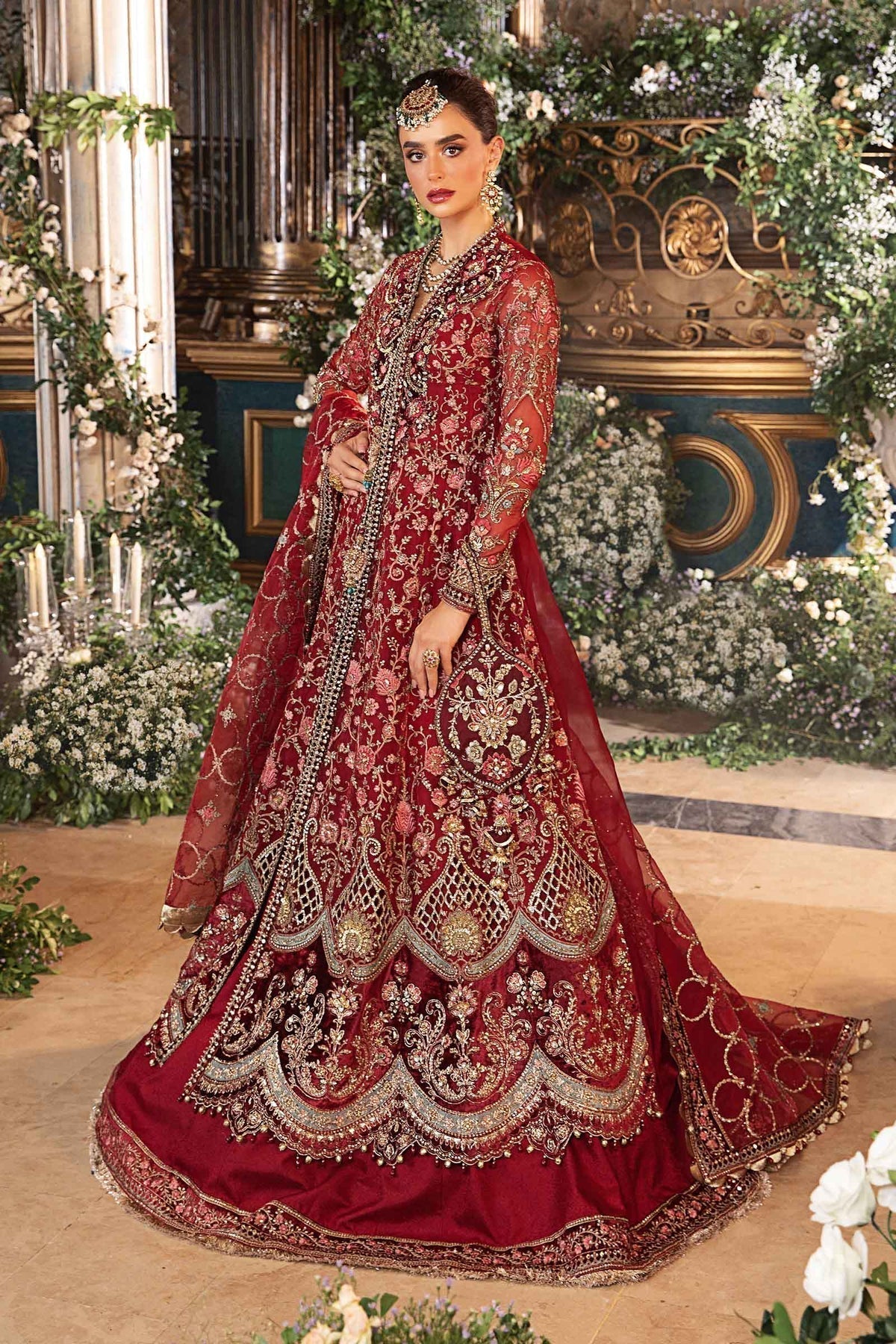 Maria B | Mbroidered Formals 24 | Organza Suit | BD-2908 - House Of Anaya