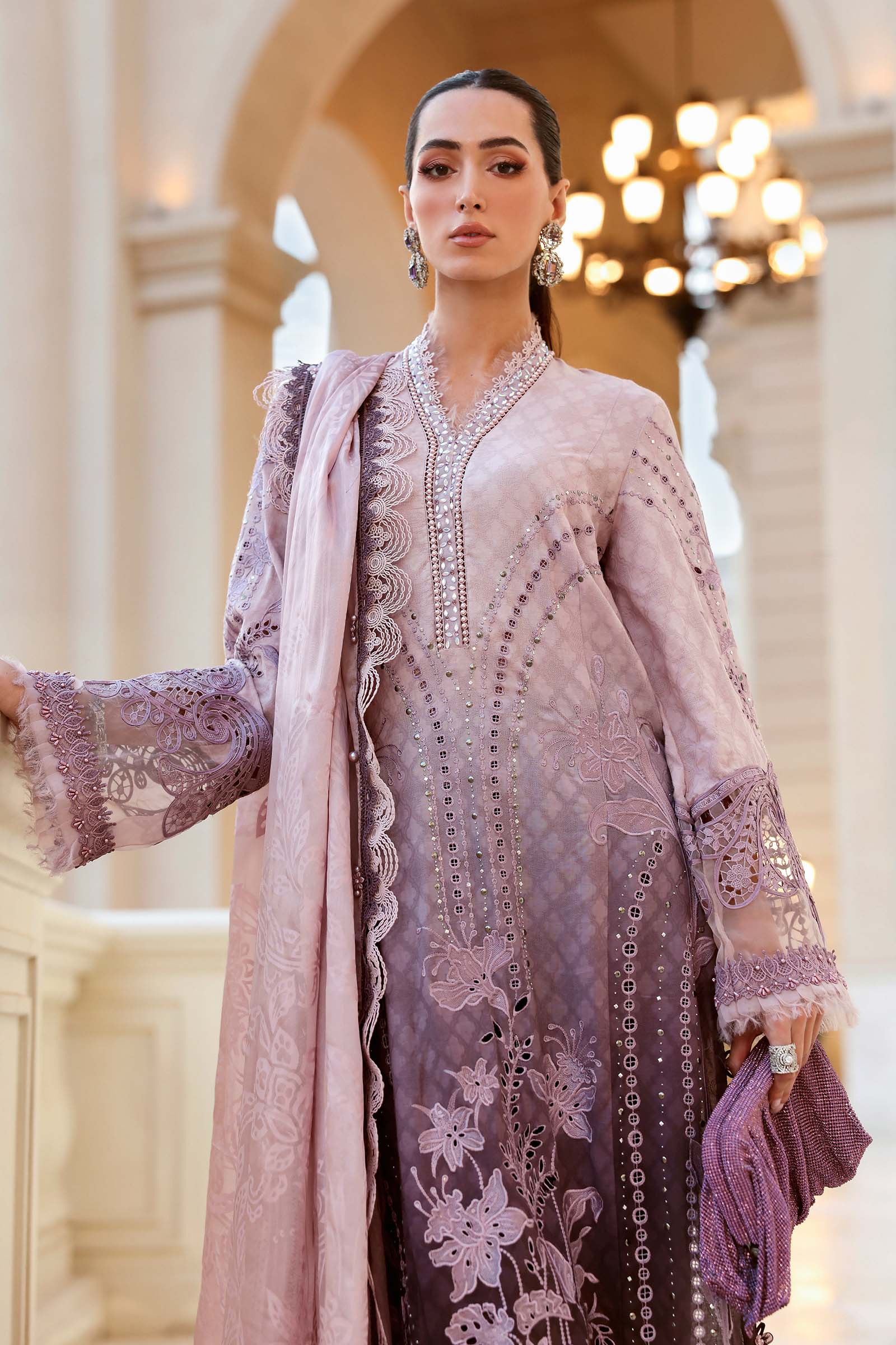 3 Piece Unstitched Embroidered Jacquard Lawn Suit