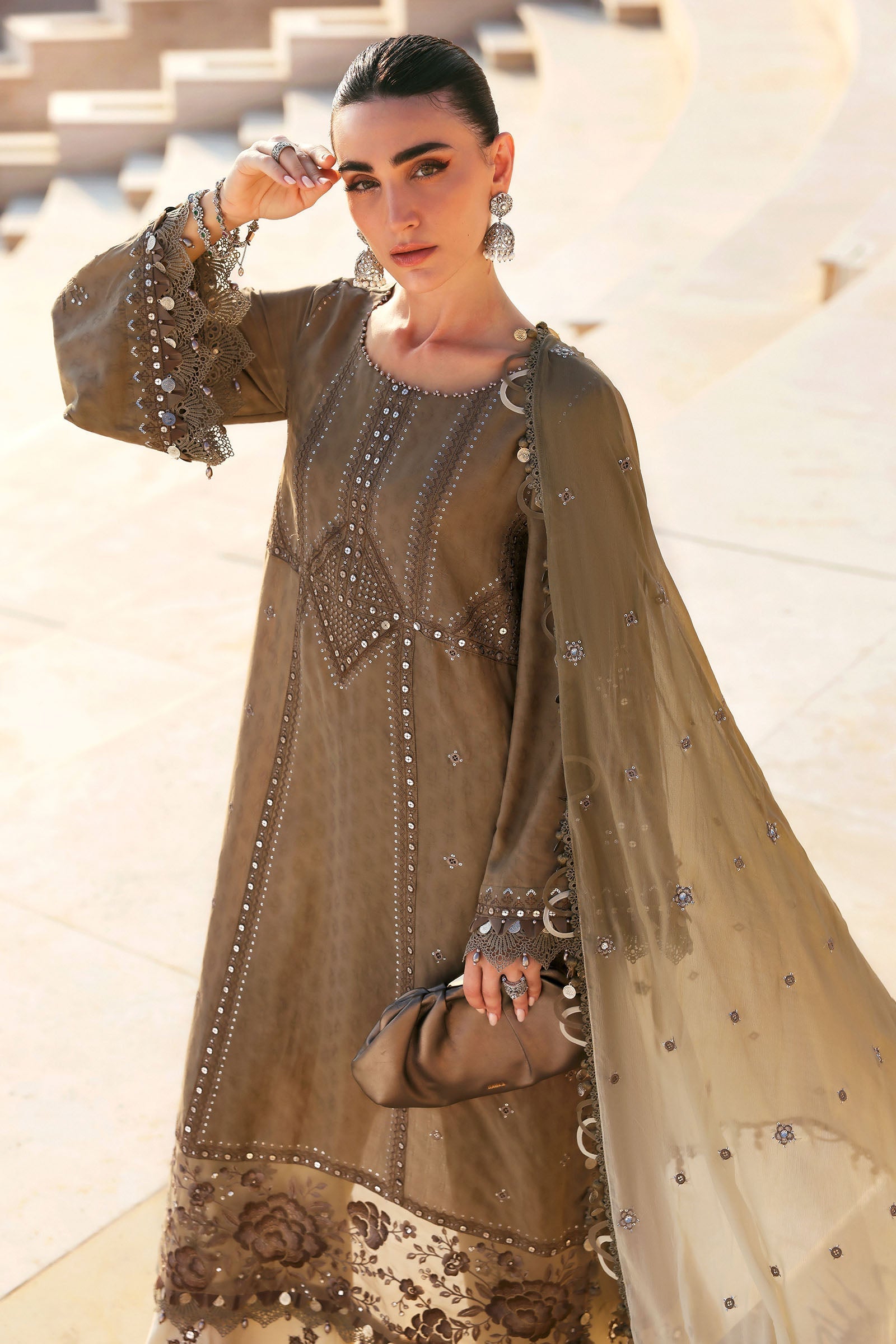 Maria B | Edit Lawn’26 | 3 Piece Unstitched Embroidered Jacquard Lawn Suit
