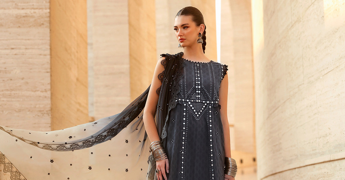 Maria B | Edit Lawn’26 | 3 Piece Unstitched Embroidered Jacquard Lawn Suit