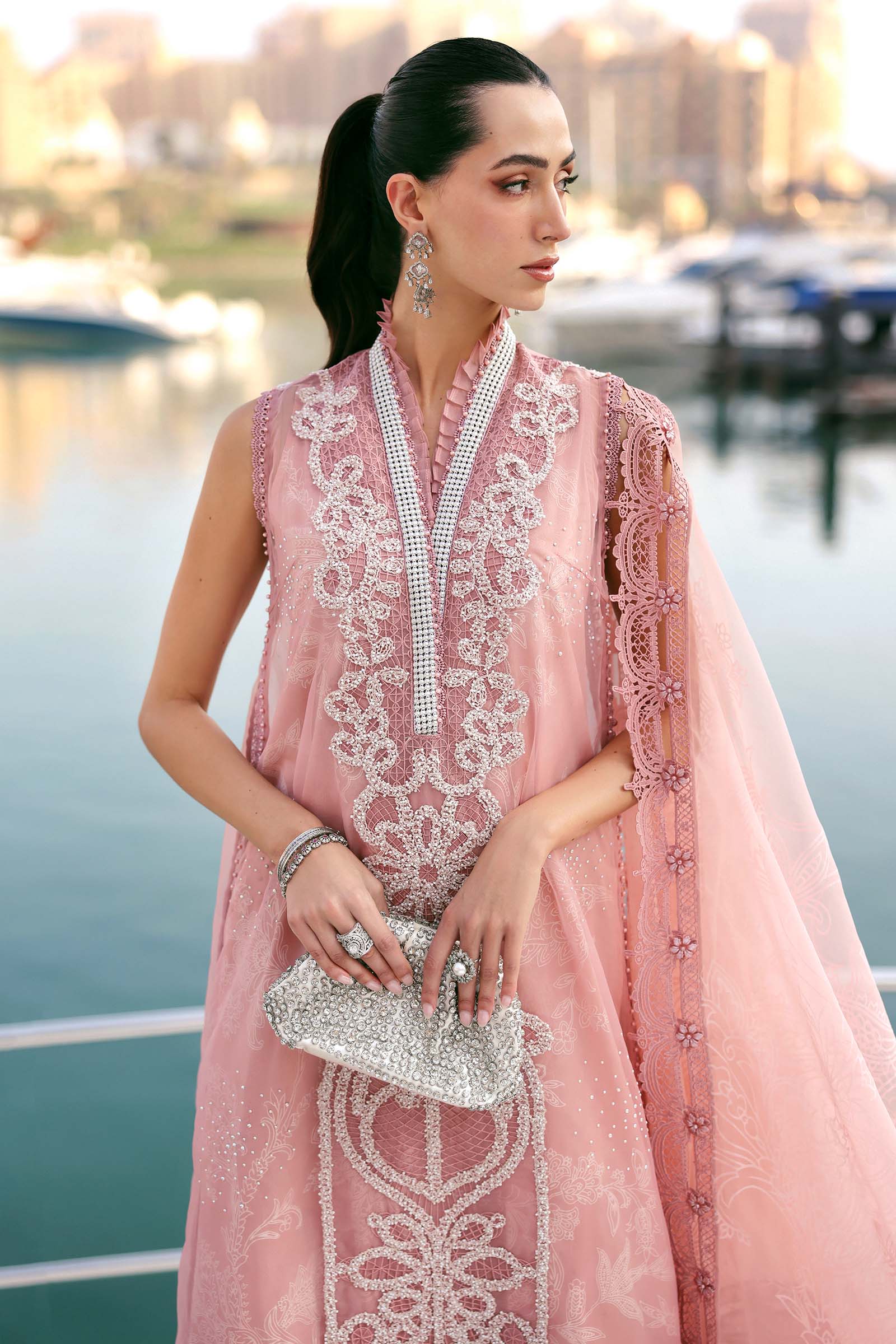 Maria B | Edit Lawn’26 | 3 Piece Unstitched Embroidered Organza Suit