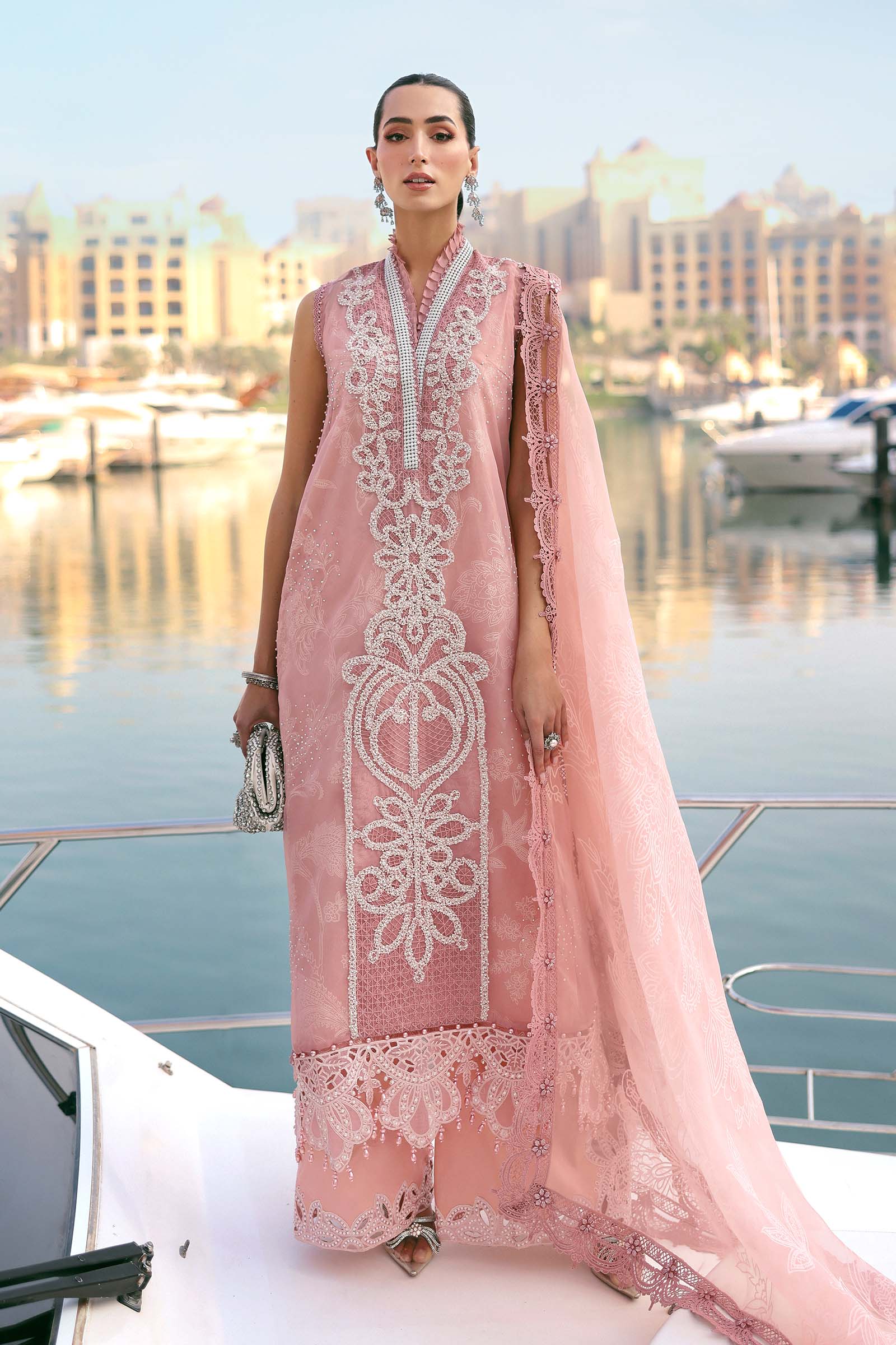 Maria B | Edit Lawn’26 | 3 Piece Unstitched Embroidered Organza Suit