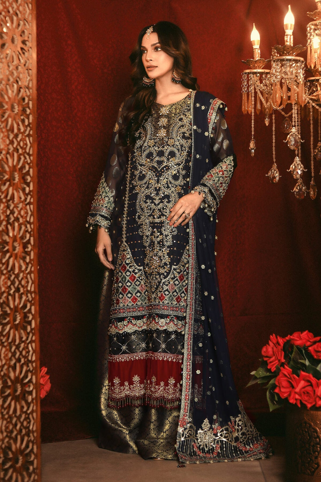 Raeesa Premium | Nooraniyat | D3-Dark Midnight Blue