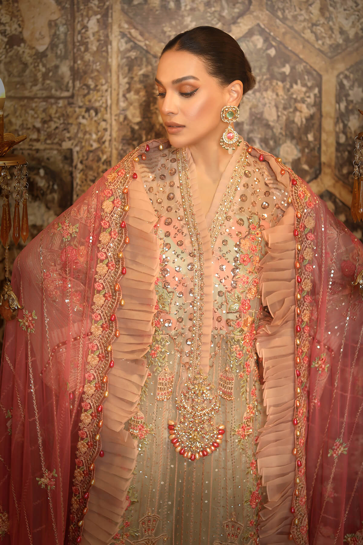 Raeesa Premium | Nooraniyat | D8-Blushing Peach