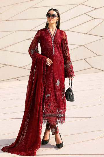 Maria B | Edit Lawn’26 | 3 Piece Unstitched Embroidered Net Suit