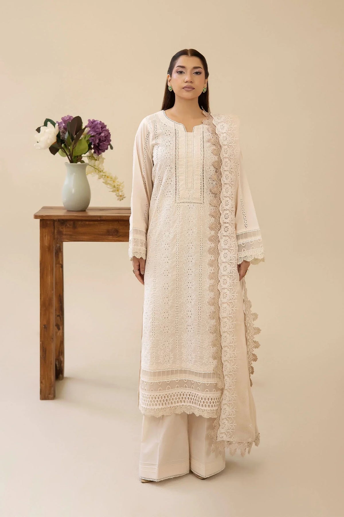Adans Libas | Chikankari Lawn | CHIKANKARI LAWN-07 - 3