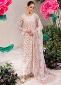 Iznik Dahlia Embroidered Luxury Lawn 3Pc Suit DL-05 SPLENDOUR - House Of Anaya