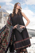 Maria B | Linen 23 | Black DL-1101 - House Of Anaya