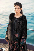Maria B | Linen 23 | Black DL-1102 - House Of Anaya