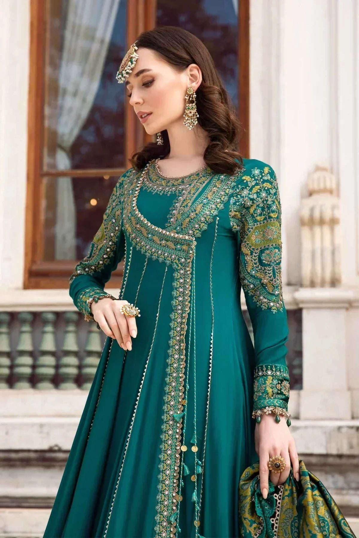 Maria B | Linen 23 | Emerald Green DL-1107 - House Of Anaya