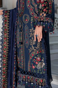 Maria B | Linen 23 | Navy Blue DL-1109 - House Of Anaya
