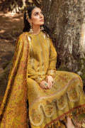 Maria B | Linen 23 | Mustard DL-1110 - House Of Anaya