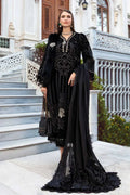 Maria B | Linen 23 | Black & Gold DL-1111 - House Of Anaya