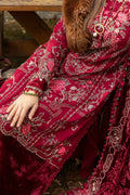 Maria B | Linen 23 | Deep Pink DL-1112 - House Of Anaya